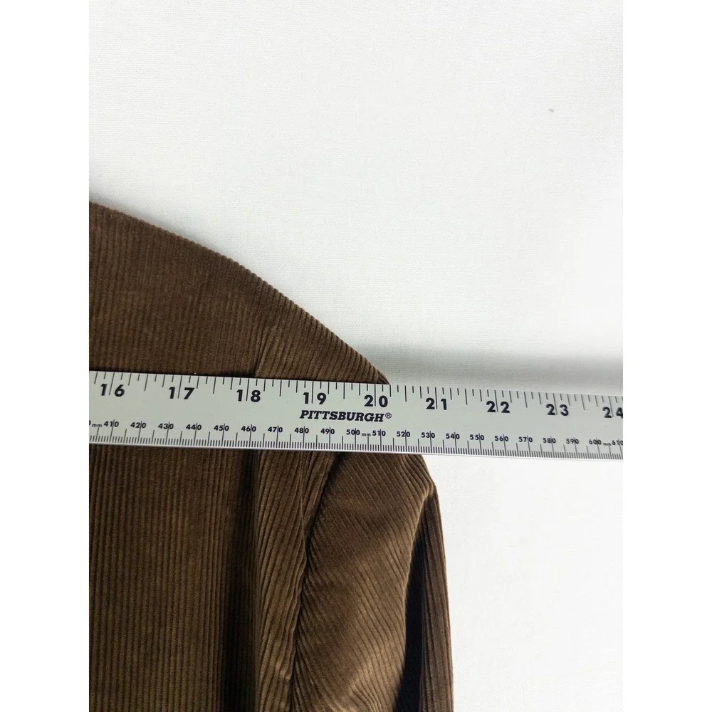 Saddlebred Heritage Corduroy Blazer Sport Coat Mens 46L Brown Dark Academia Prep